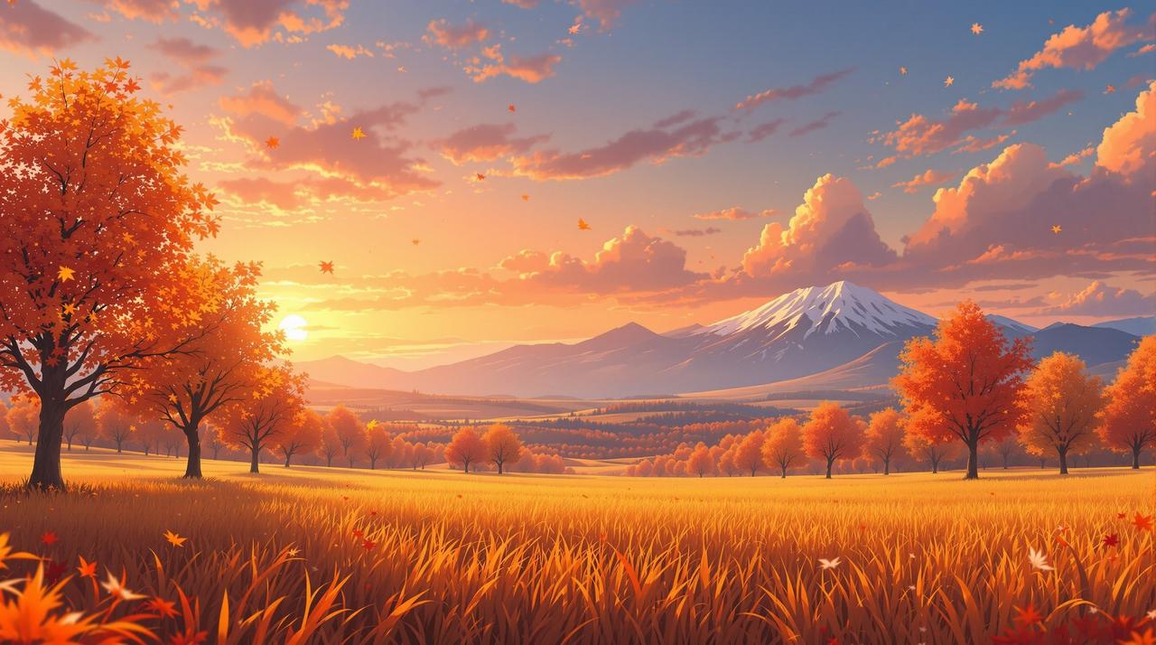 吃瓜短剧 - 金色秋日风景